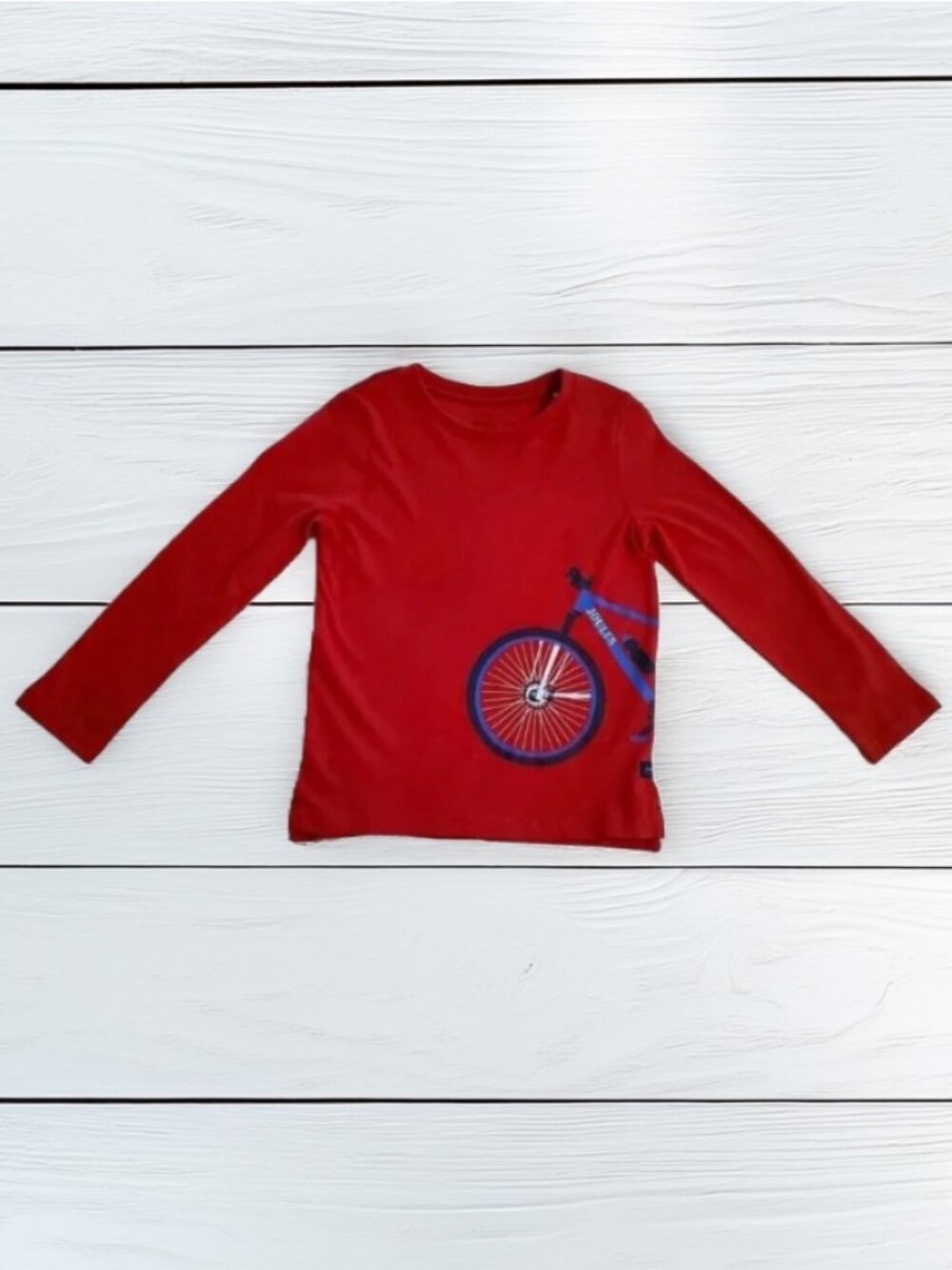 NWT Joules Finlay Red Bike Top Size 7